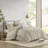 Comfortable Cotton Bedding Sets, Taupe Striped Design For Home Use