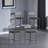 Bar Stools  With Footrest, Upholstered Bar Chairs With Back, Counter Height Barstools, Set Of 4-105504449
