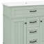 Meuble-lavabo 36 po avec lavabo, tiroir supérieur rabattable et 2 tiroirs de rangement-465961806
