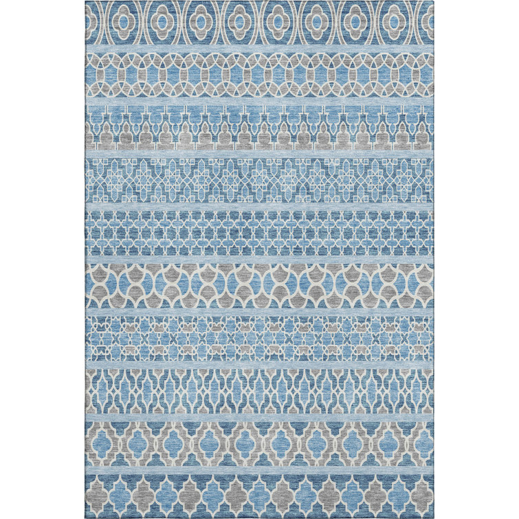 Premium Machine Washable Prisco Sky Rug
