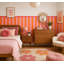 Adhésif décoratif à bordure festonnée 48 po de large orange et rose, 48 po de hauteur-1062721728-1062721754