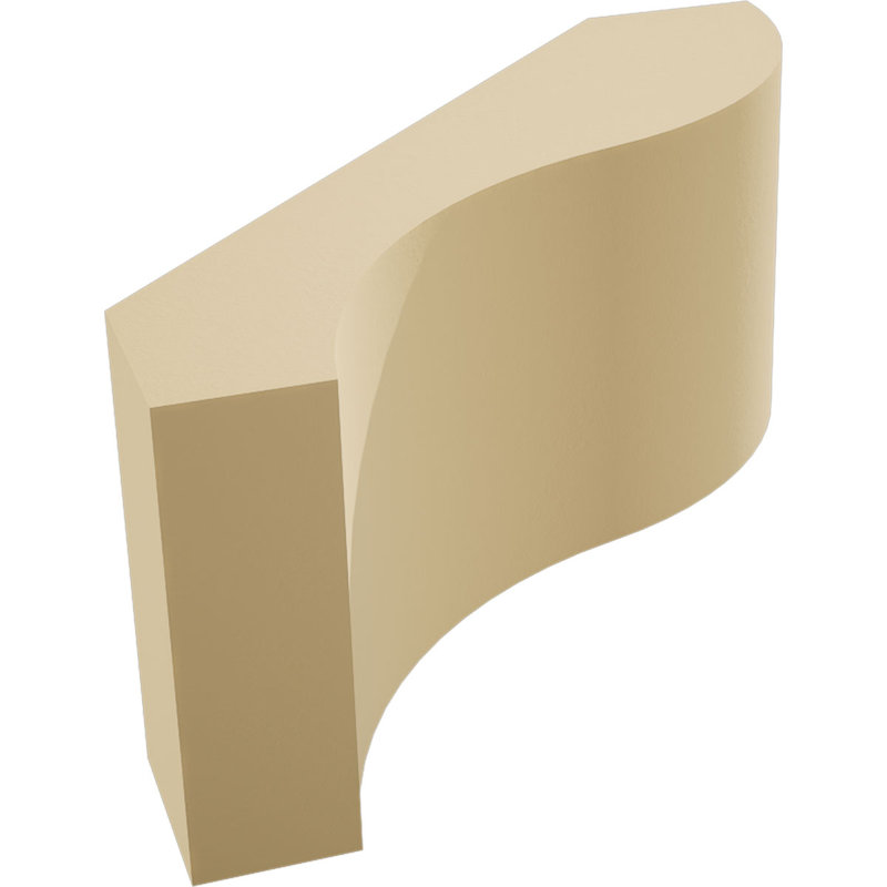 Geneva Signature Urethane Knee Brace, Primed Tan, 3"W x 6"D x 6"H
