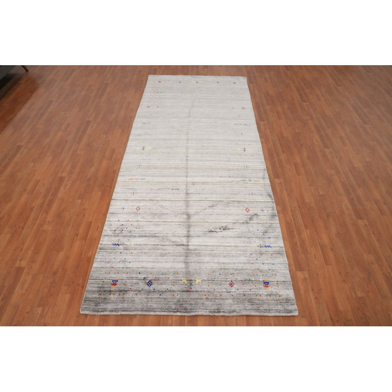 Tapis tribal fabriqué à la main de style Gabbeh 5 x 12