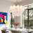 Modern-8 Light Dimmable Gold Crystal Chandelier