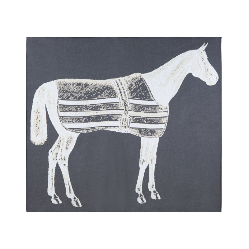 Thoroughbred Throw, Charcoal