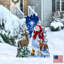 Décoration/figurine de jardin pour les amis et la maison de bonhomme de neige célestes et de la nature