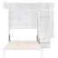 Grand lit escamotable mural avec armoires, tablettes, garde-robe et tiroirs, grand lit pliant, blanc-182270030