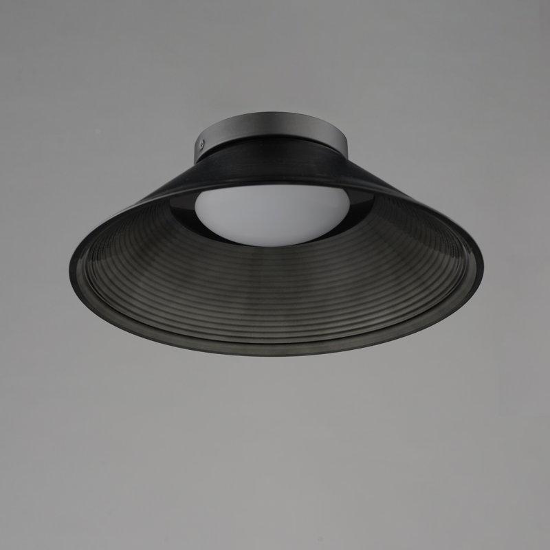 Plafonnier semi-encastré Jensen, Gris