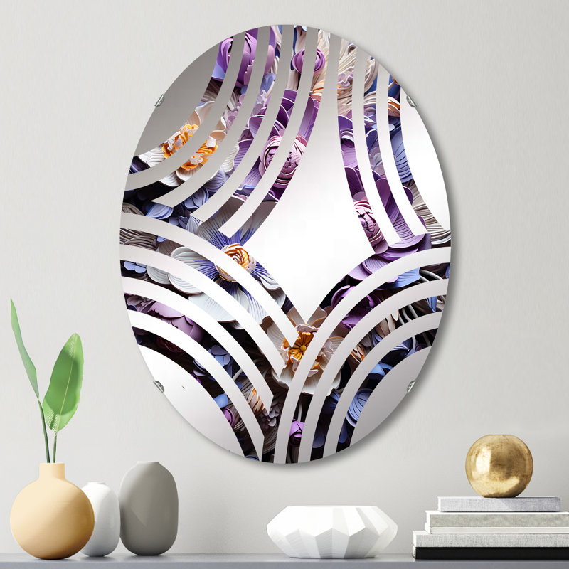 Miroir mural oval, 29,5 po x 19,6 po