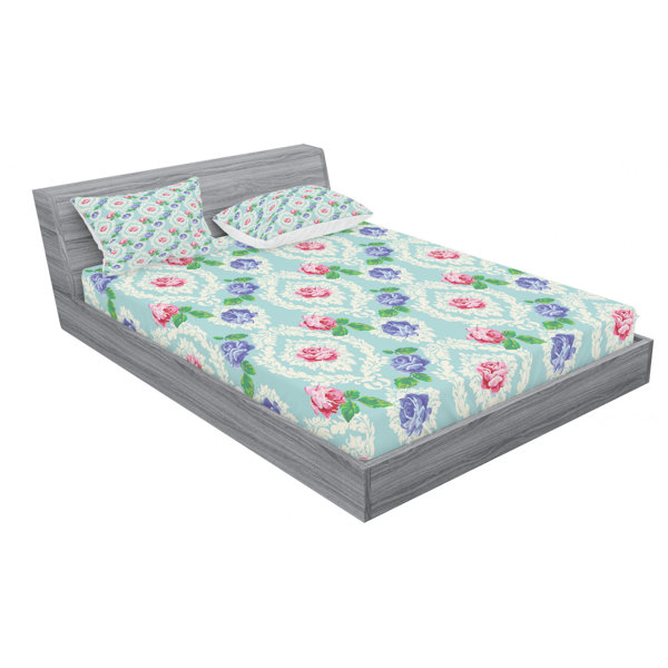 Ambesonne Microfiber Floral Sheet Set | Wayfair