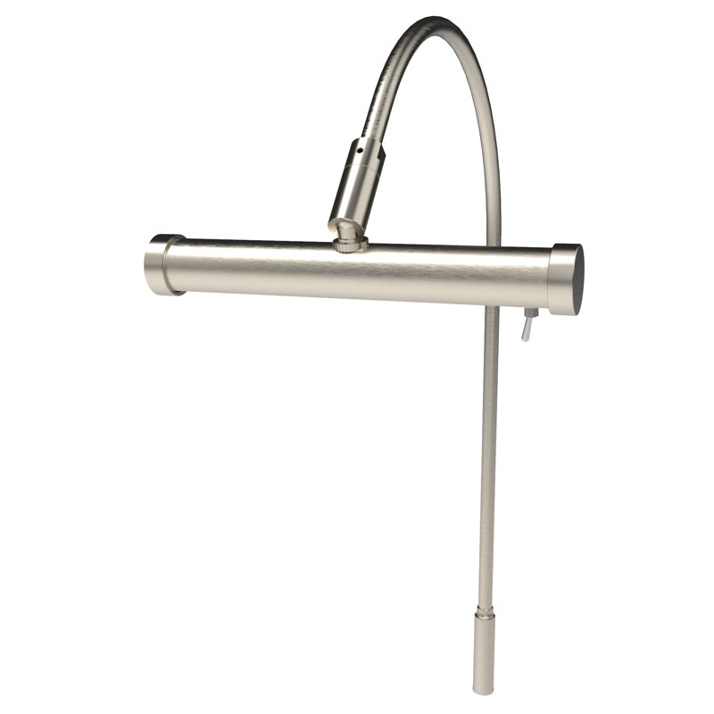 Gayleen 6'' Dimmable LED Frame Mount Picture Light, Satin Nickel