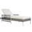 6-Position Adjustable Outdoor Wicker Chaise Lounge, Patio Reclining Lounge Chair With Included Cushion-1184230232