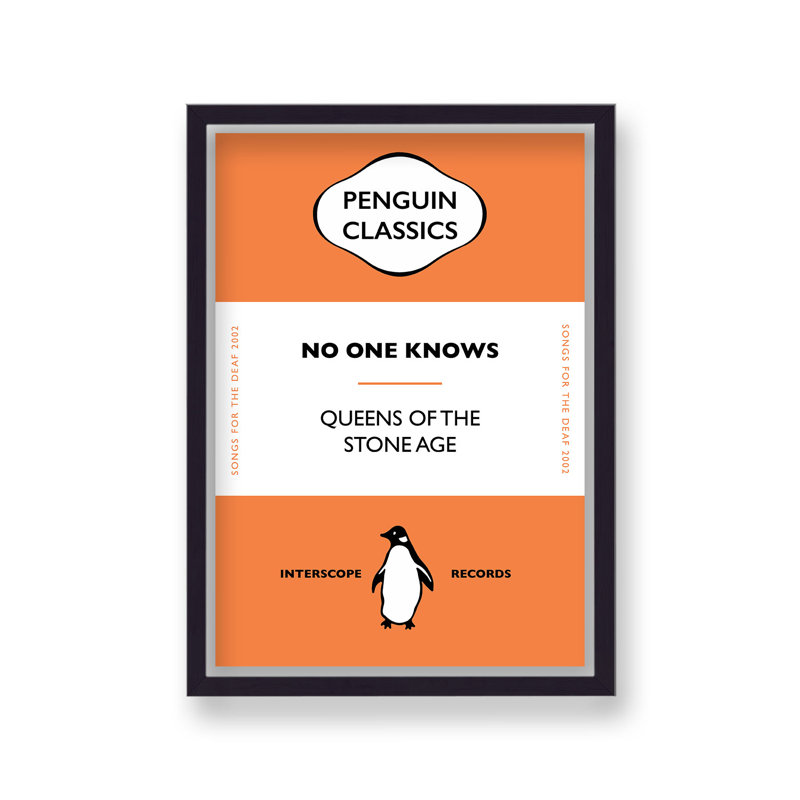 Penguin Classics Iconic Songs Queens Of The Stone Age No One Knows - Single Picture Frame Print