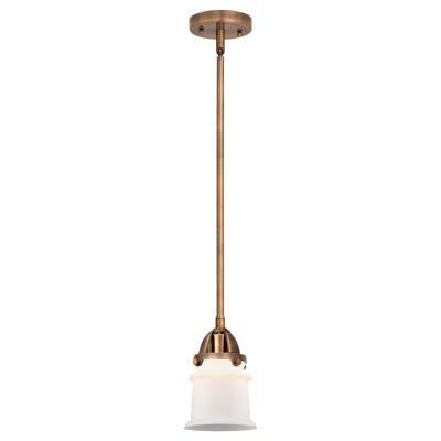 Mini-luminaire suspendu avec tige 1 lumière 6 po Nouveau 2 - Alvi - ampoule non incluse
