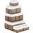 Wicker Storage Baskets, 6 Pack Rectangular Baskets With Handle For Organizing, Cube Storage Bins For Closet/Clothes/Dresser, Brown