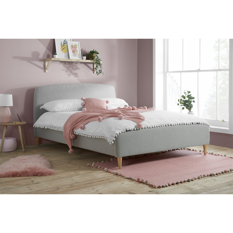 Beanfields Upholstered Bed Frame, Kingsize (5'), Grey
