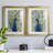 Blue Peacock I - Matted and Framed Under Acrylic Glass, Set of 2, Large Living Room Wall Art-1331006335-1331006331