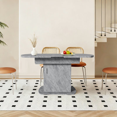 132 cm Extendable Oval Dining Table
