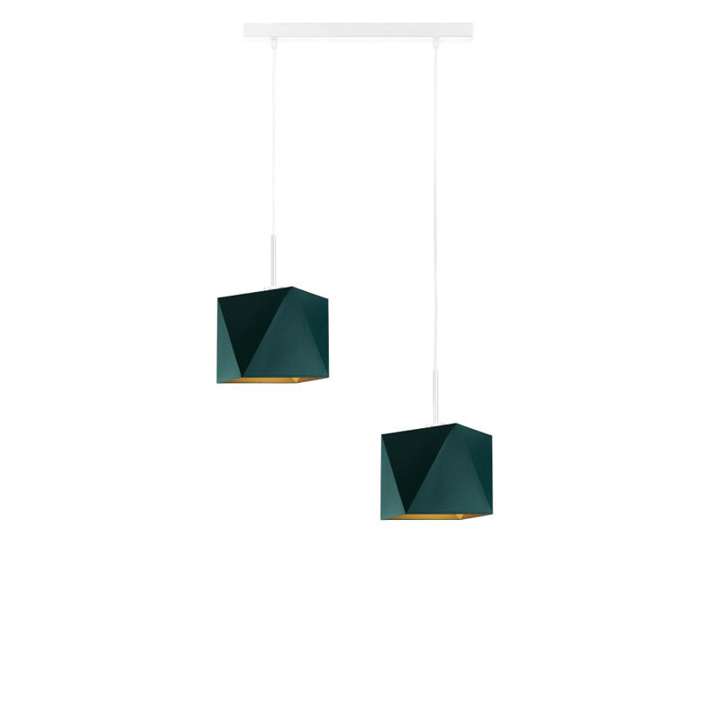 Robby 2 - Light Kitchen Island Pendant, Green, Matte White