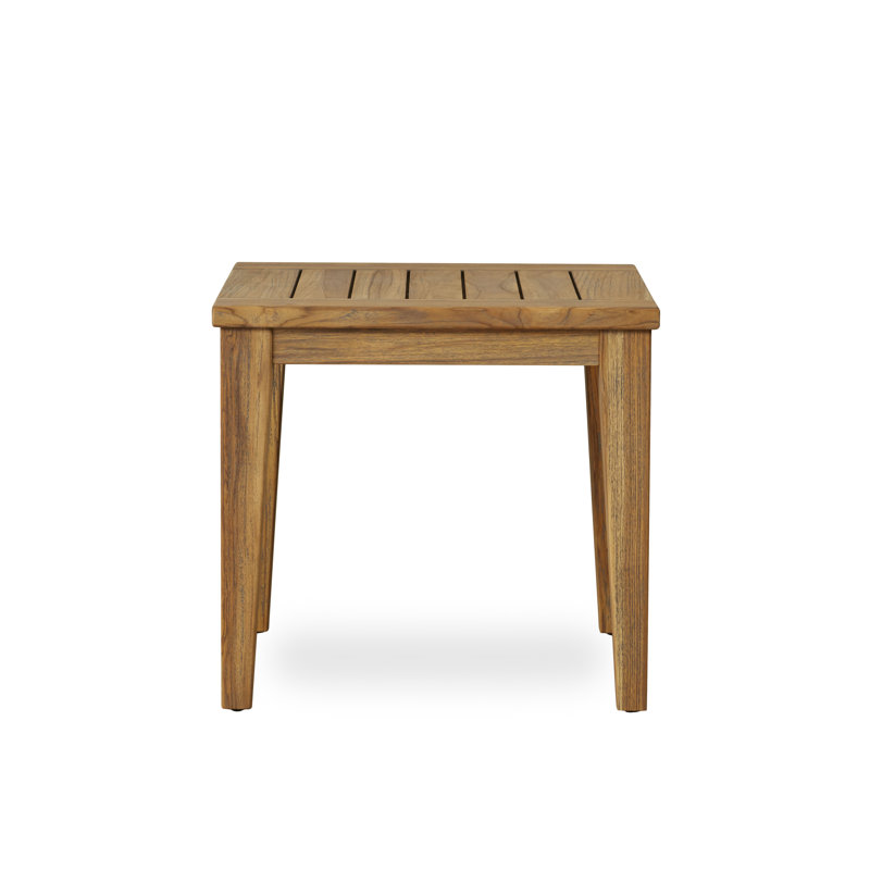Teak Outdoor Square Teak Side Table