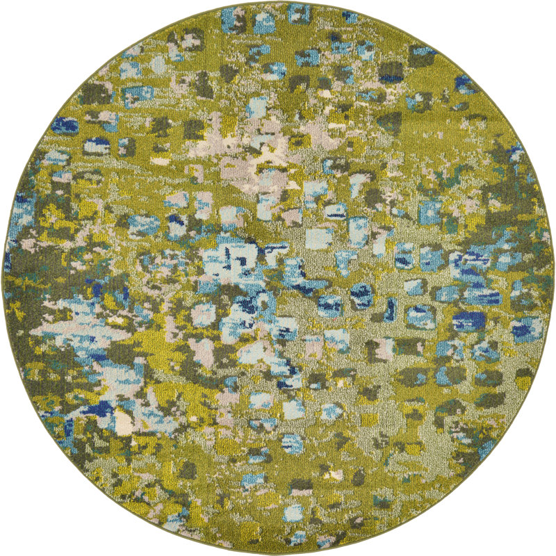 Tapis abstrait Auyeung, Rond 6 pi 1 po