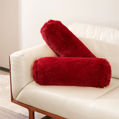 Faux Fur Reversible Throw Pillow