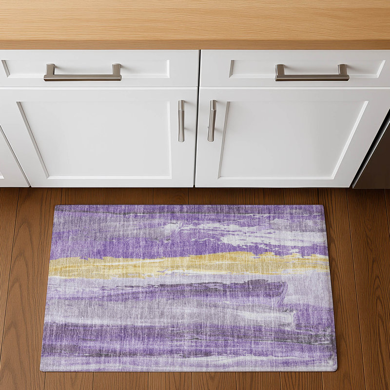 Premium Machine Washable Mayfield AMF1845 Abstract Rug, Rectangle 1'8" x 2'6"