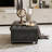Elegant Dark Grey Tufted Storage Ottoman - Stylish Coffee Table & Hidden Storage for Living Room & Bedroom-346824036