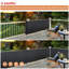 Arsha Black Composite Yard/Privacy Fence-1554274723