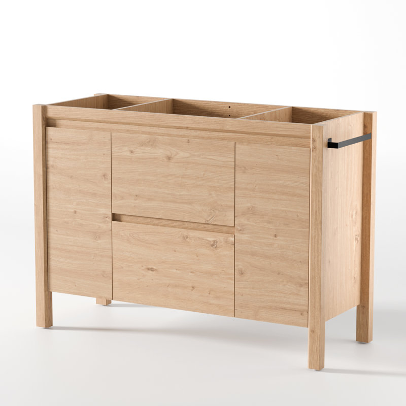 Base de meuble-lavabo double 60 po 60 po Modern Farmhouse Freesatnding