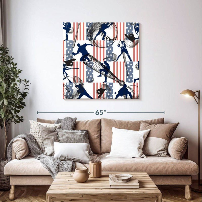 Sireci Baseball Pattern, 39" H x 39" W