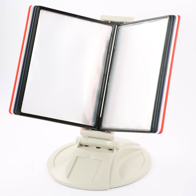Black PVC 8.5x11 Inch Document Display Pockets Set of 10