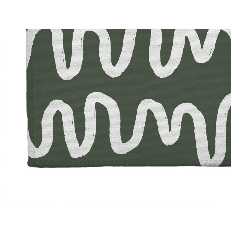 Tapis d'extérieur antidérapant à rayures Wiggle, Tapis de couloir 2 pi 6 po x 8 pi