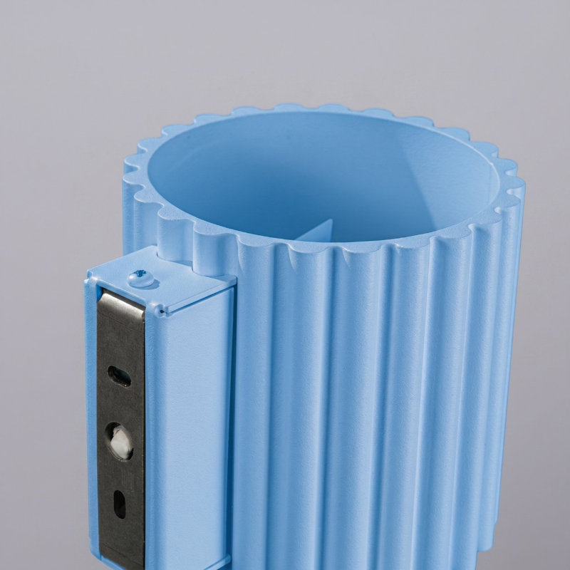 Aura Aluminium Flush Mounted Sconce, 10x12x10 cm, Light Blue, 1 Light