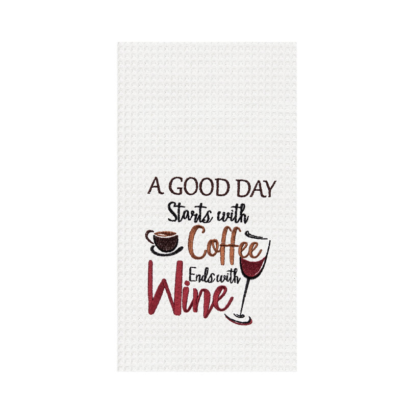 Torchon "Good Day Starts With Coffee"