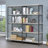 4-shelf Open Bookcase in Grey Driftwood and Black