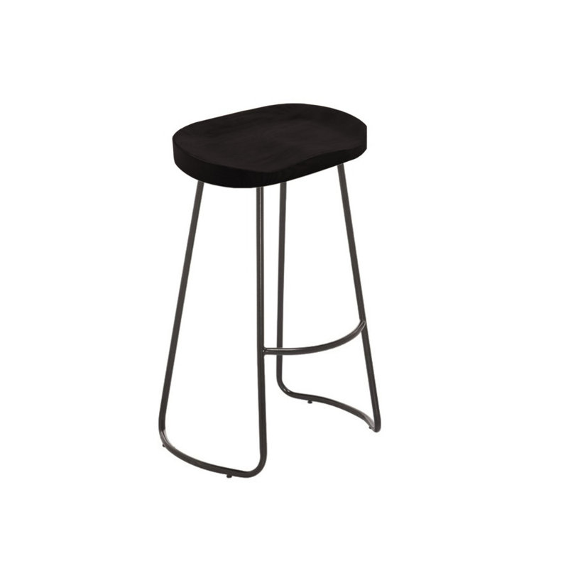 Tabouret de bar 26 po Morgane, Noir, noir, noir, noir