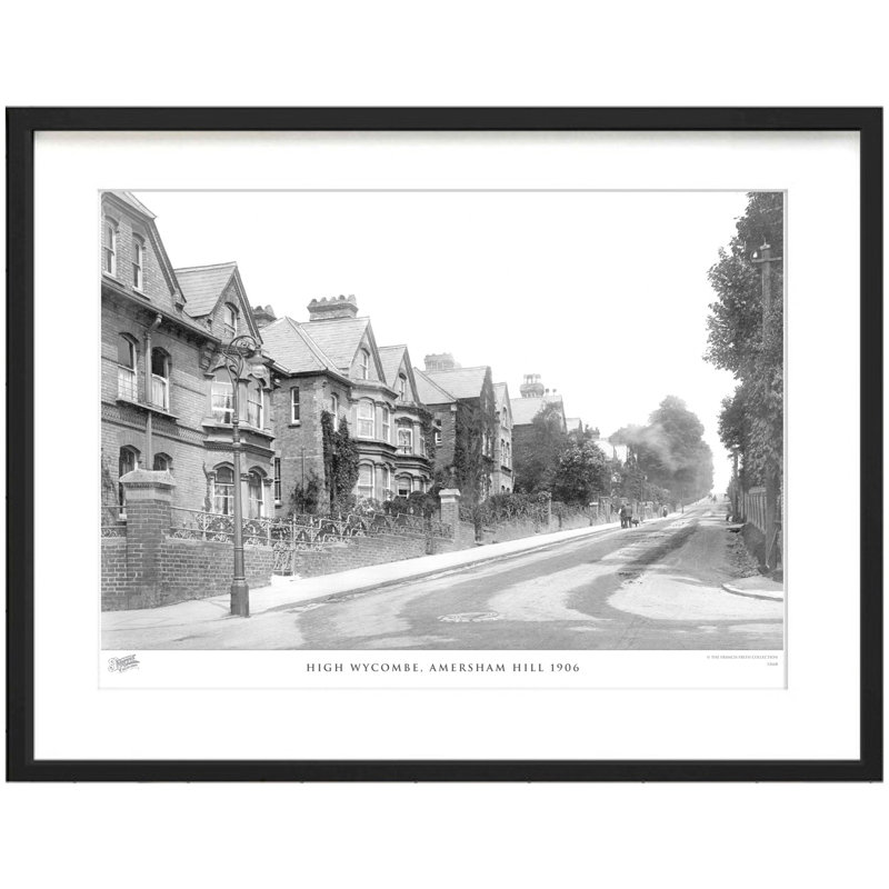 High Wycombe, Amersham Hill 1906 by Francis Frith - Single Picture Frame Print, 60cm H x 80cm W x 2.3cm D