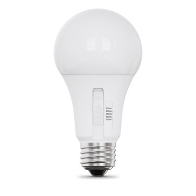 Ampoule à DEL Feit A19 E26 (moyenne) blanche de 100 watts, équivalente, 1 paquet