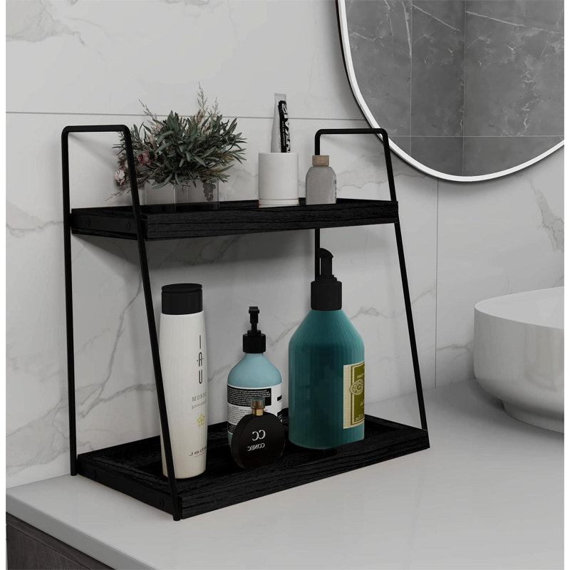 Plateau de salle de bain Montry, Brun