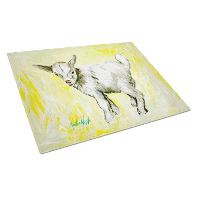 Billy The Kid Goat Glass Cutting Board