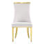 Chaise de salle à manger en velours