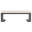 Banc d'appoint rembourré Vanilla Boucle
