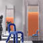 Miroir pleine grandeur en acier inoxydable-129861185