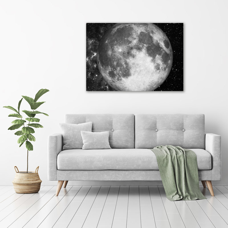 Moon - No Frame Print on Glass