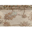 Tapis beige / ivoire / brun en laine noué à la main de conception unique 7 pi 11 po x 9 pi 4 po