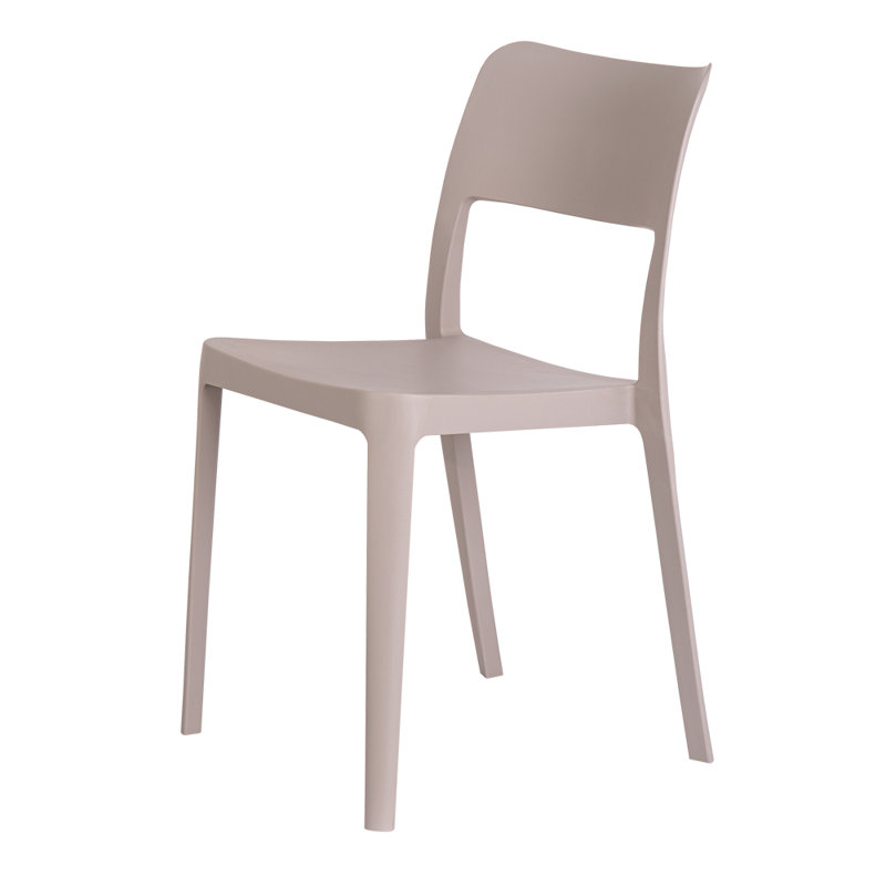 Chaise de terrasse empilable Alaycia, Taupe