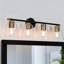 Luminaire mural moderne à 4 lumières avec abat-jour en verre 4 lumières