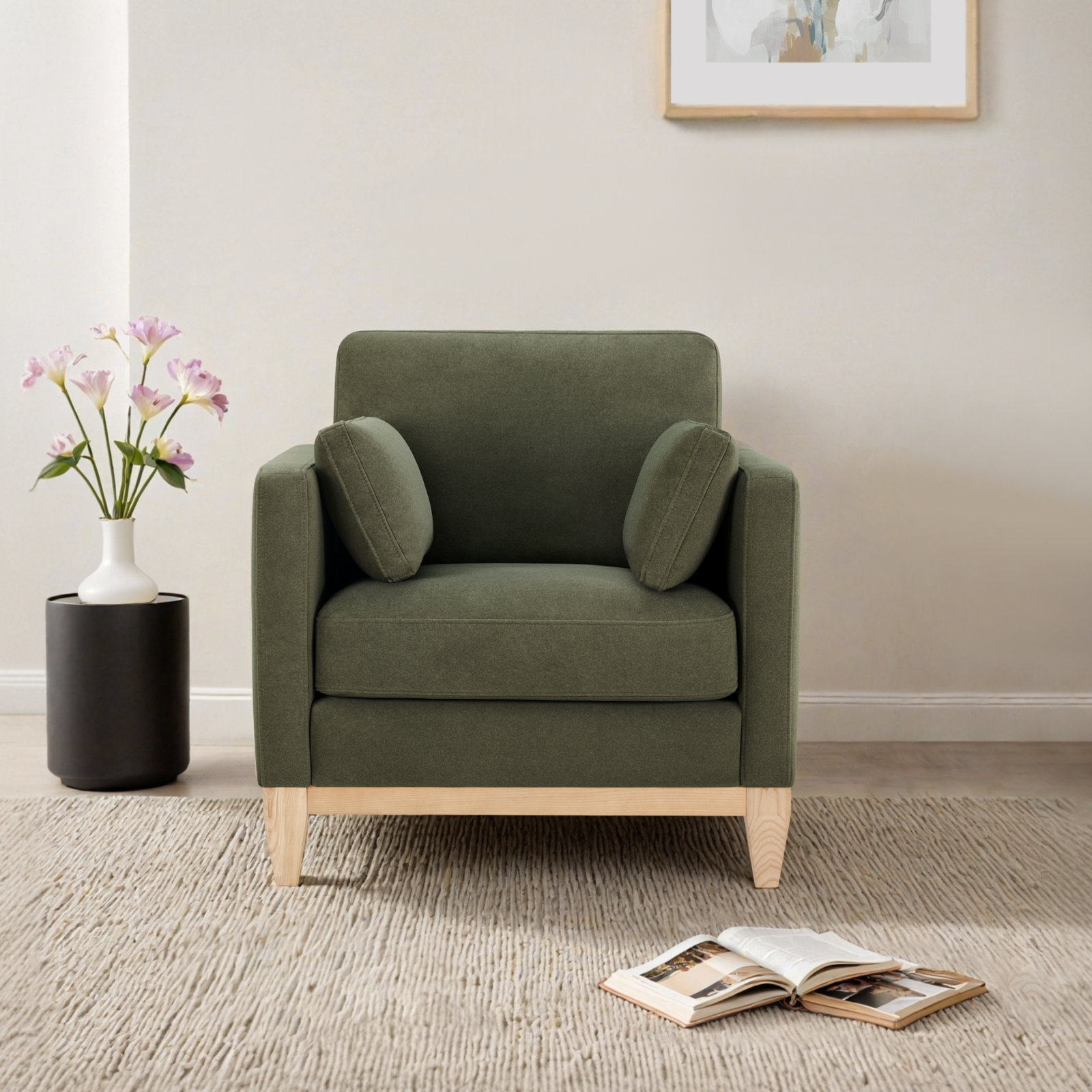 Aster Pine Accent Chair
