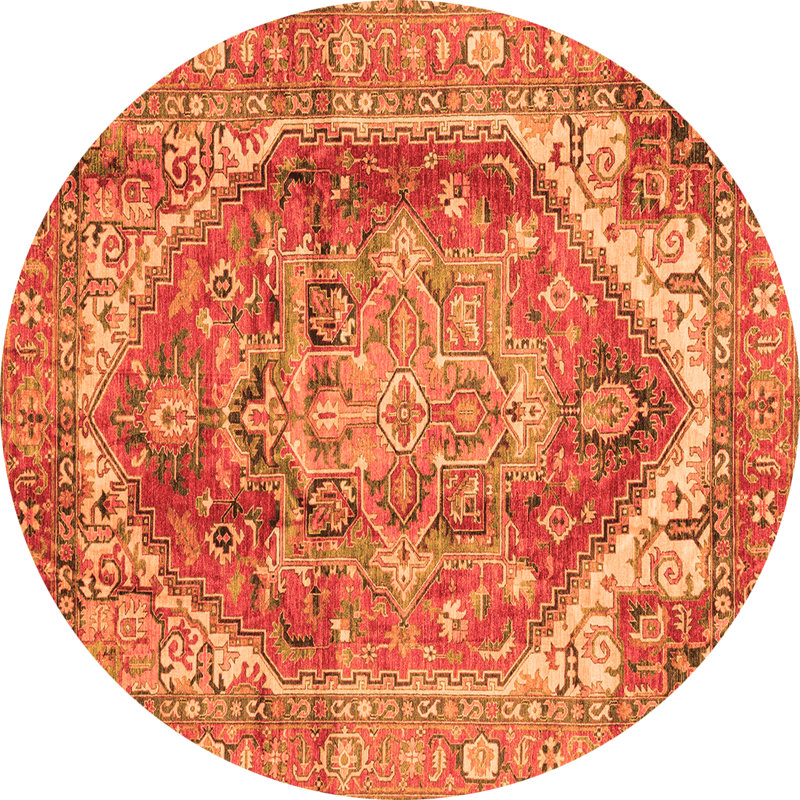 Performance Oriental Indoor Rug, Round 7'